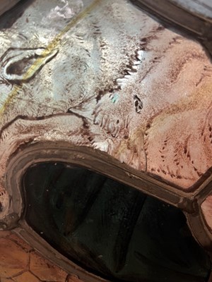Lot 17 - Arts and Crafts Stained glass window panel,...