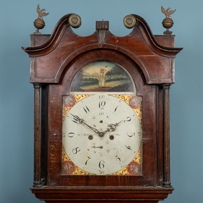 Lot 396 - An early 19th century eight-day mahogany longcase clock