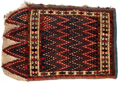 Lot 164 - A small Oriental mat or hanging