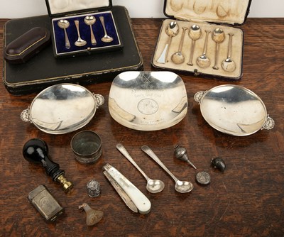 Lot 254 - Collection of silver and other miscellaneous...