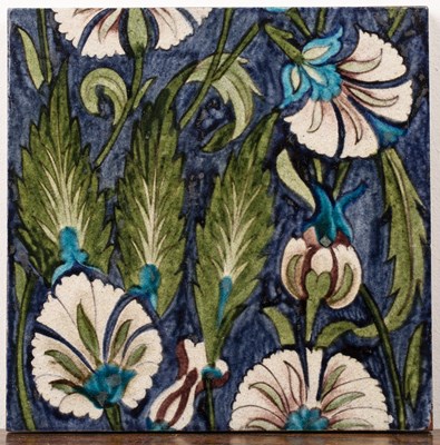 Lot 311 - William De Morgan (1839-1917) 'Iznik carnation'...