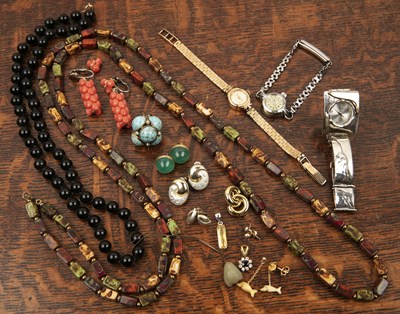 Lot 269 - Group of costume jewellery and watches...