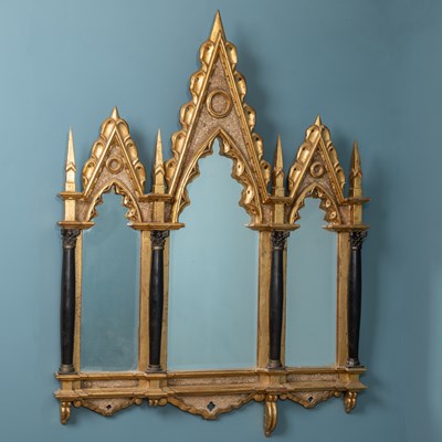 Lot 259 - A gilt framed wall mirror