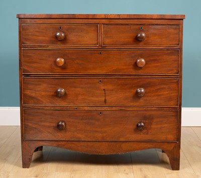 Lot 483 - A Victorian mahogany chest of drawers