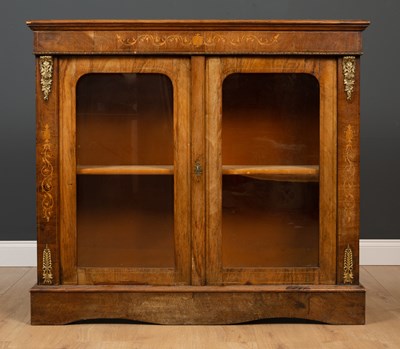 Lot 489 - A Victorian walnut side cabinet