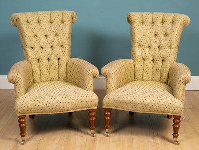 Lot 509 - A pair of contemporary armchairs