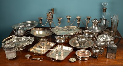 Lot 109 - A collection of 19th Century and later silver plate