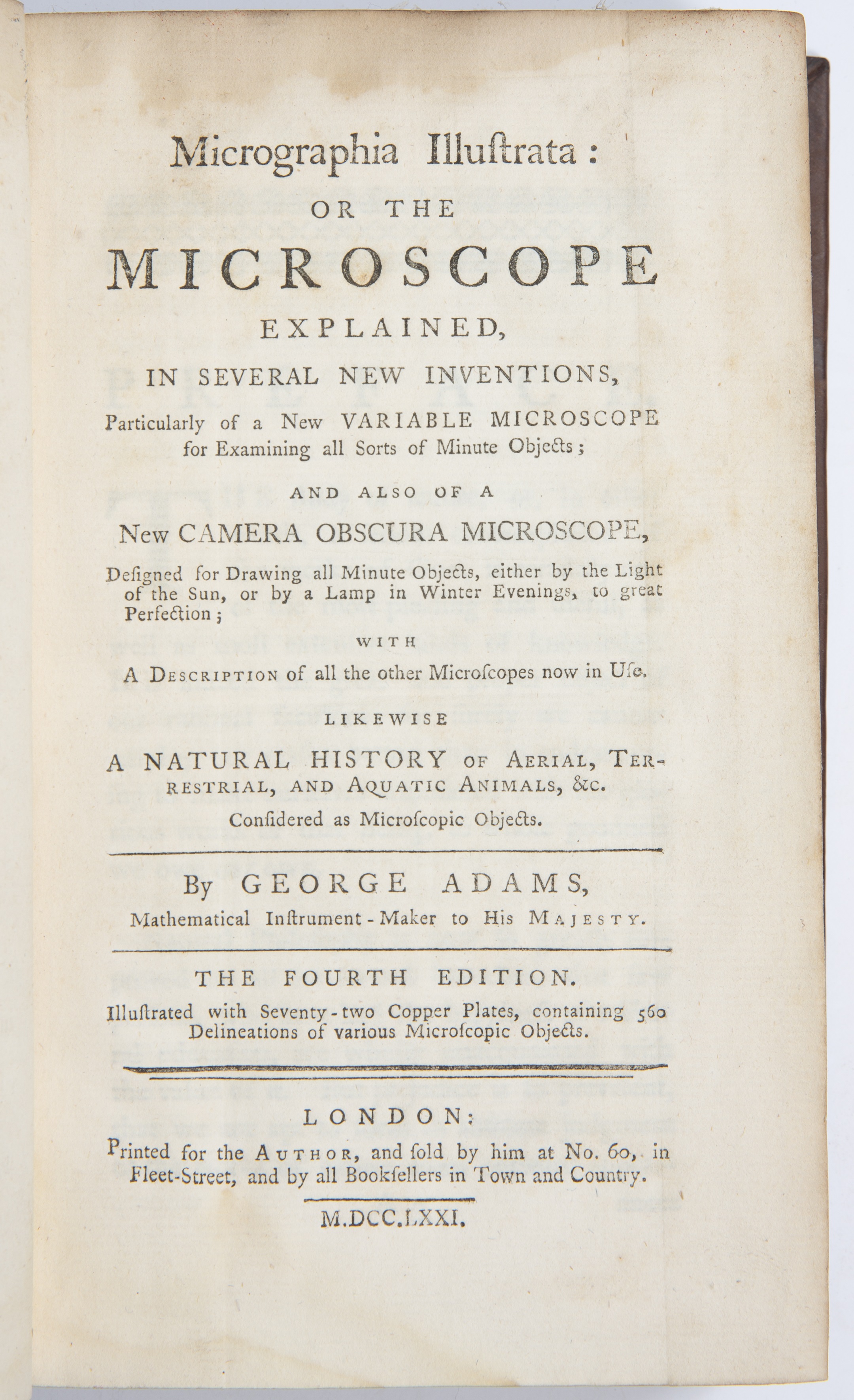 Micrographica Micrographia Definition Direita) Frontispício Da Edição De 1665 Da
