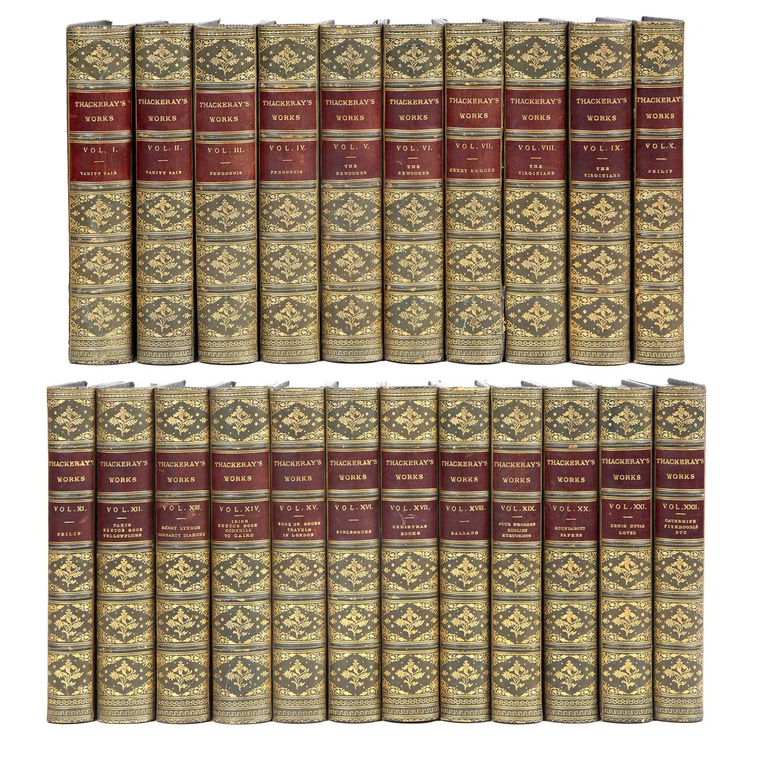 Lot 543 - Thackeray, William Makepeace 'The Works', 22...