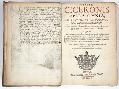 Lot 555 - Cicero, Marcus Tullius 'Opera Omnia: Ex...