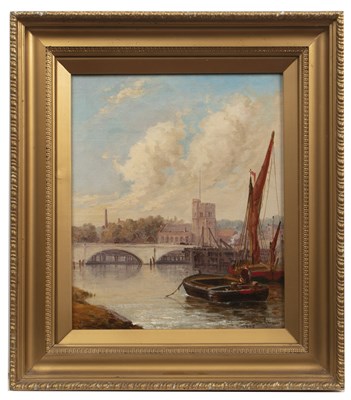 Lot 477 - Arthur Gordon (19th century) River landscape...