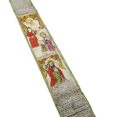 Lot 624 - An Armenian Phylactery Manuscript scroll...