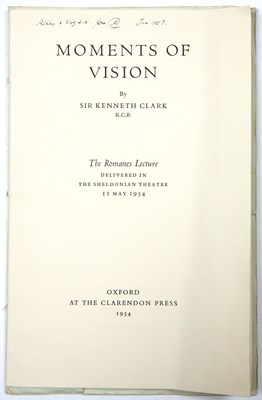 Lot 590 - Clark, Kenneth. Art Historian 1903-1983 A...