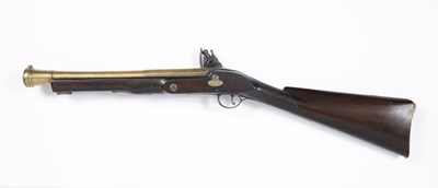 Lot 165 - A 19th century flintlock Blunderbuss, the...