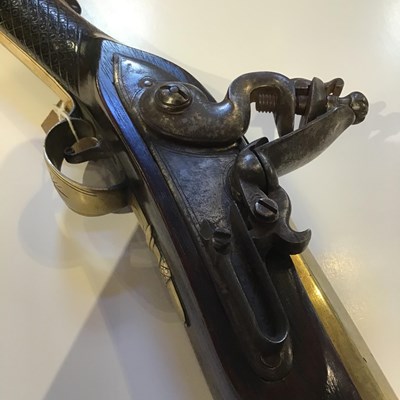 Lot 165 - A 19th century flintlock Blunderbuss, the...