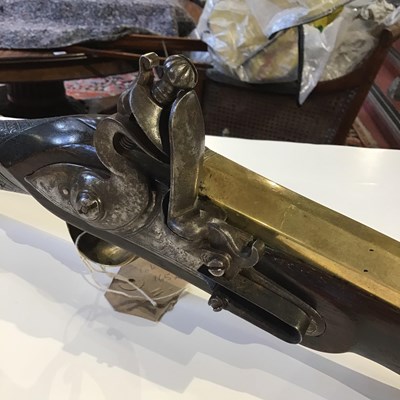 Lot 165 - A 19th century flintlock Blunderbuss, the...