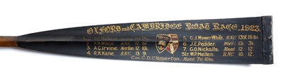 Lot 226 - A 1923 Oxford and Cambridge boat race oar,...