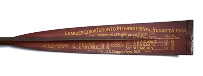 Lot 226A - A 1920 Queens College Eight oar, coxed by...