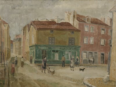 Lot 183 - Katherine Hartnell (1886-1965) A Busy Street...