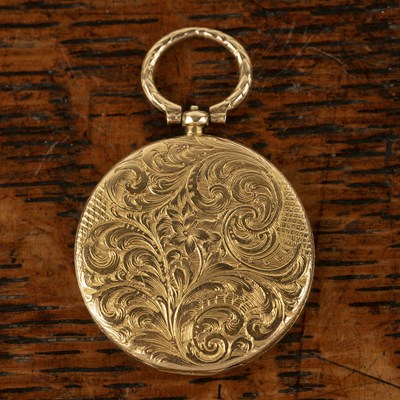 Lot 249 - Circular engraved vinaigrette pendant early...