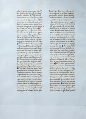 Lot 597A - A Florentine manuscript; a double sided page...