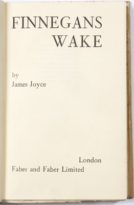Lot 685 - Joyce, James 'Finnegan's Wake', First edition,...