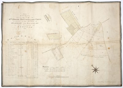 Lot 667 - A large 19th century parchment Indenture /...