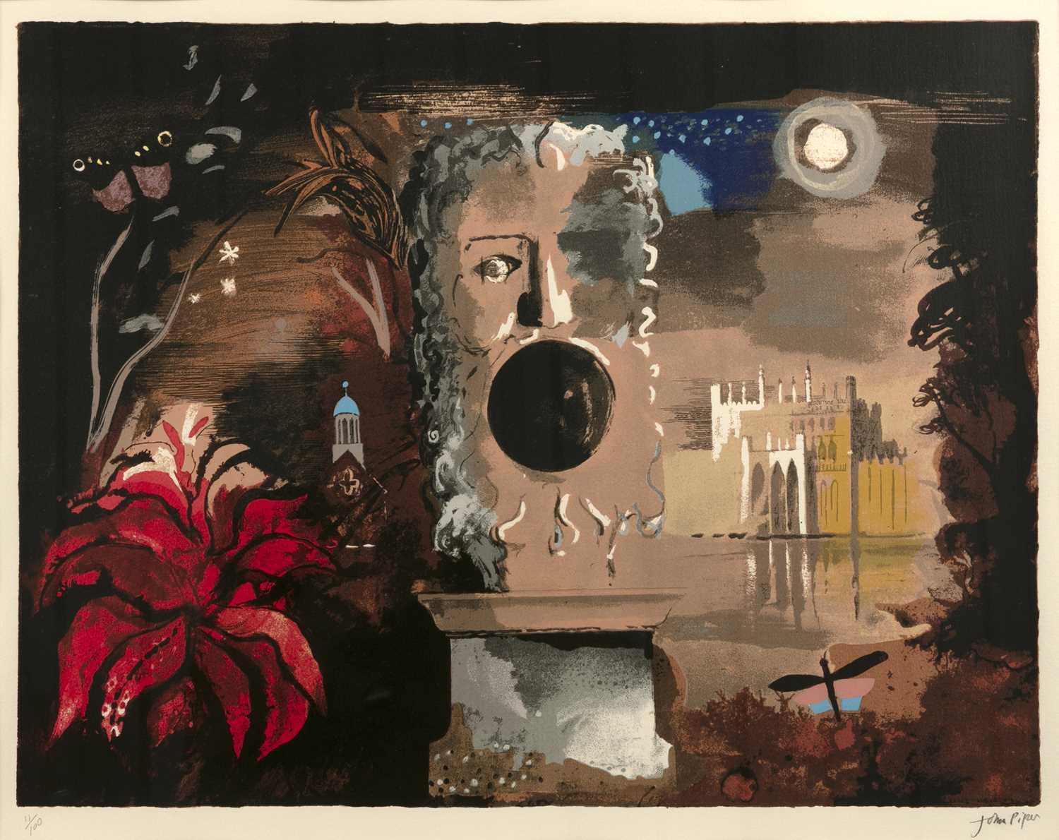 Lot 72 - John Piper (1903-1992) Curtain design for the...