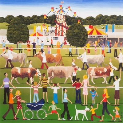 Lot 174 - Louise Braithwaite (British, late 20th/early 21st century), 'Corfe Castle' and 'County Show'