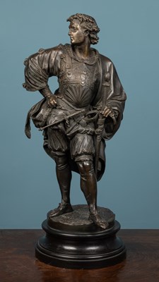 Lot 507 - Albert-Ernest Carrier-Belleuse (French, b.1824-d.1887), a Renaissance soldier