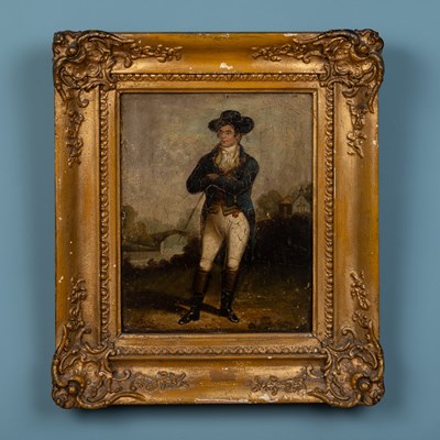 Lot 220 - Late 18th century or early 19th century naive school after Alexander Nasmyth, portrait of Robert Burns