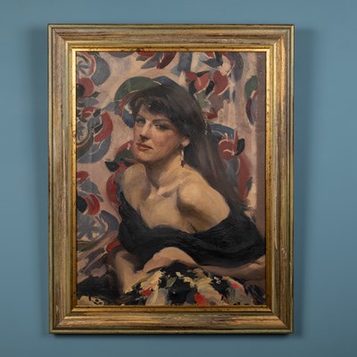 Lot 536 - 'Morrgan' (20th century school, American?), portrait of a lady