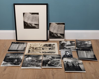 Lot 129 - A collection of World War II exhibition photographs from "The modern British officer learns to be a goods citizen"