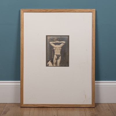 Lot 255 - An early 20th century photograph of a male bodybuilder