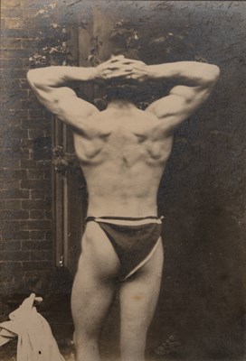 Lot 255 - An early 20th century photograph of a male bodybuilder