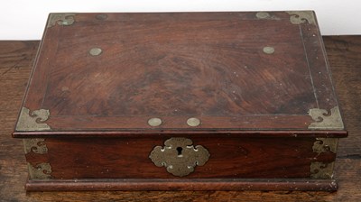 Lot 26 - Group of pieces including a Continental walnut...