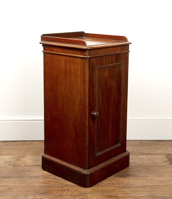 Lot 42 - Victorian pot cupboard Mahogany, with...