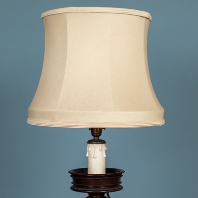 Lot 584 - An Edwardian mahogany standard lamp