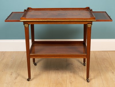 Lot 219 - A Parisian hardwood drinks trolley