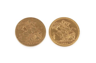 Lot 97 - Two Victoria sovereigns, dated 1892 and 1899 (2)