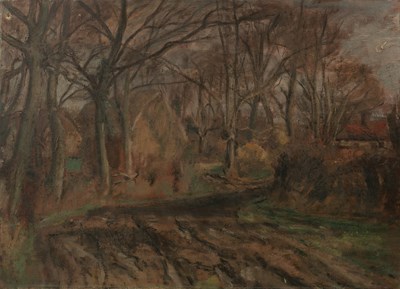 Lot 296 - Oliver Thomas (1919-2010) Woodland landscape,...