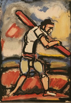 Lot 29 - Georges Rouault Christ carrying the cross...