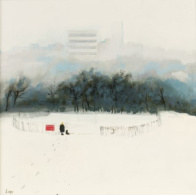 Lot 309 - Janet Ledger (b.1931) 'Snow on Hampstead Heath'...