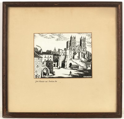 Lot 203 - Wilfred Francis York Minster and Bootham Bar,...