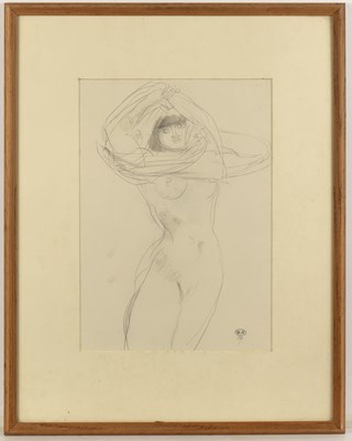 Lot 4 - After Auguste Rodin Nude with raised arms,...