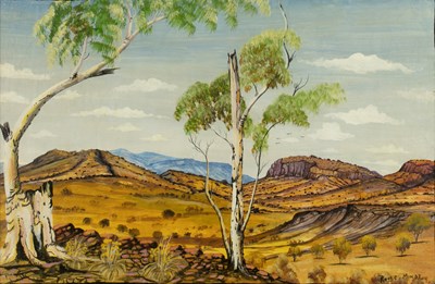 Lot 204 - Reggie Moolarvie (Aboriginal school) Gum trees,...