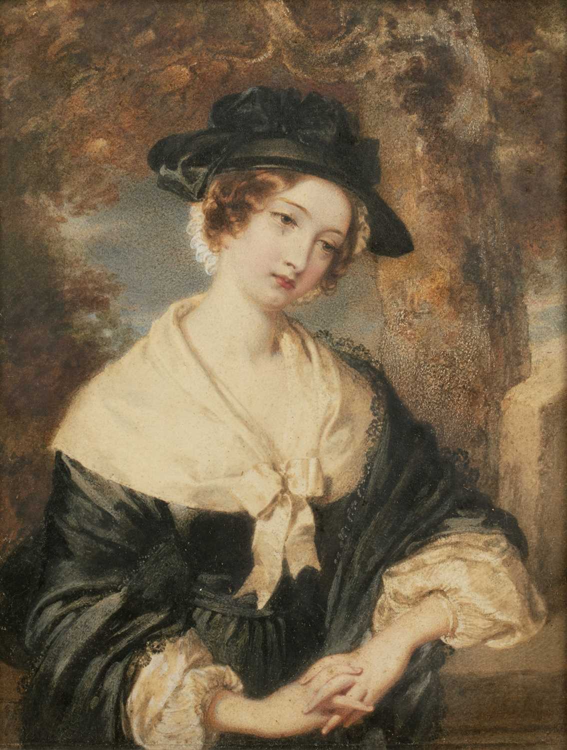 Lot 230 - Louisa Sharpe (1800-1843) Faraway thoughts,...