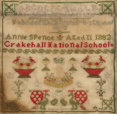 Lot 343 - 19th Century needlework sampler (Yorkshire...