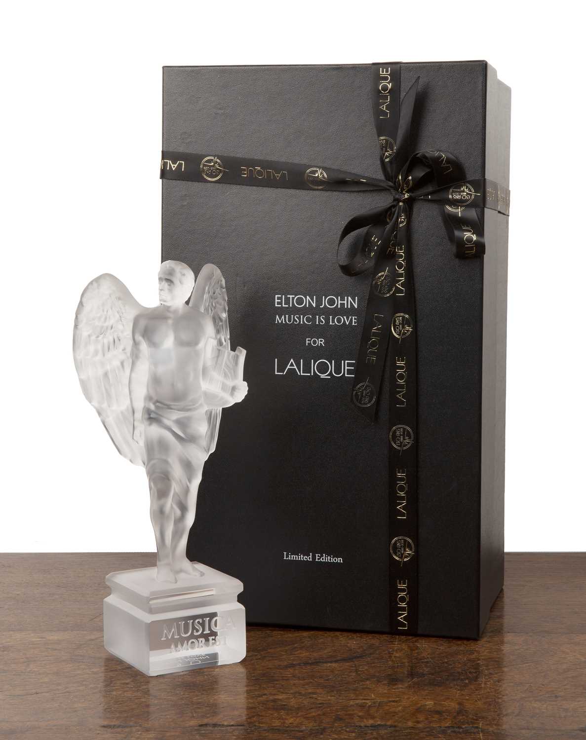 LALIQUE ELTON popular JOHN ANGEL GOLD LEAF