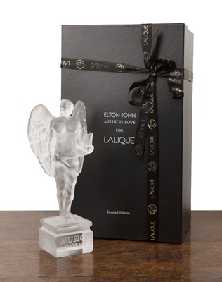 Lot 363 - Lalique Crystal (Contemporary) 'Elton John,...